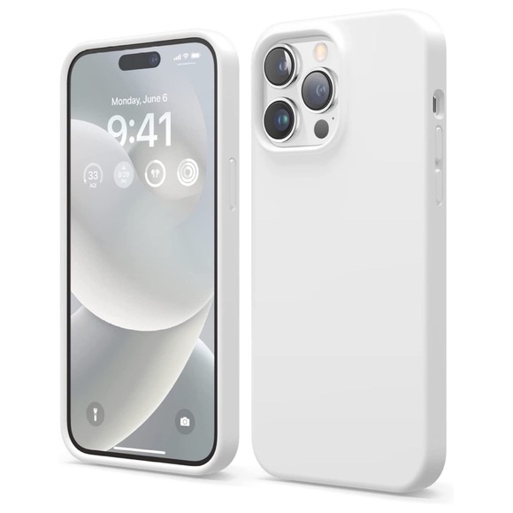 iPhone 14 Pro Max Silicone Phone Case, White - Picture 4 of 9